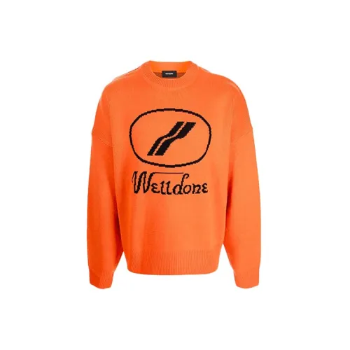 WE11DONE Sweaters Unisex Orange