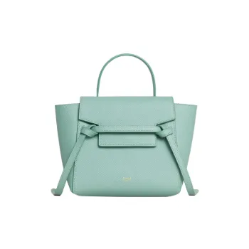 CELINE Grained Calfskin Catfish Bag Handbag Shoulder Bag Crossbody Bag Women's Mint Green