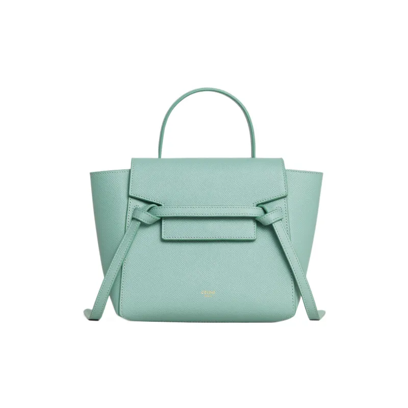 CELINE Grained Calfskin Catfish Bag Handbag Shoulder Bag Crossbody Bag Women's Mint Green-0