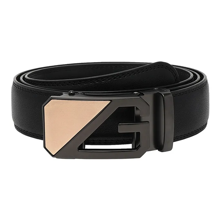 FREE RABBITⅡ Youth Cow Leather Automatic Buckle Leather Belts Men's-9