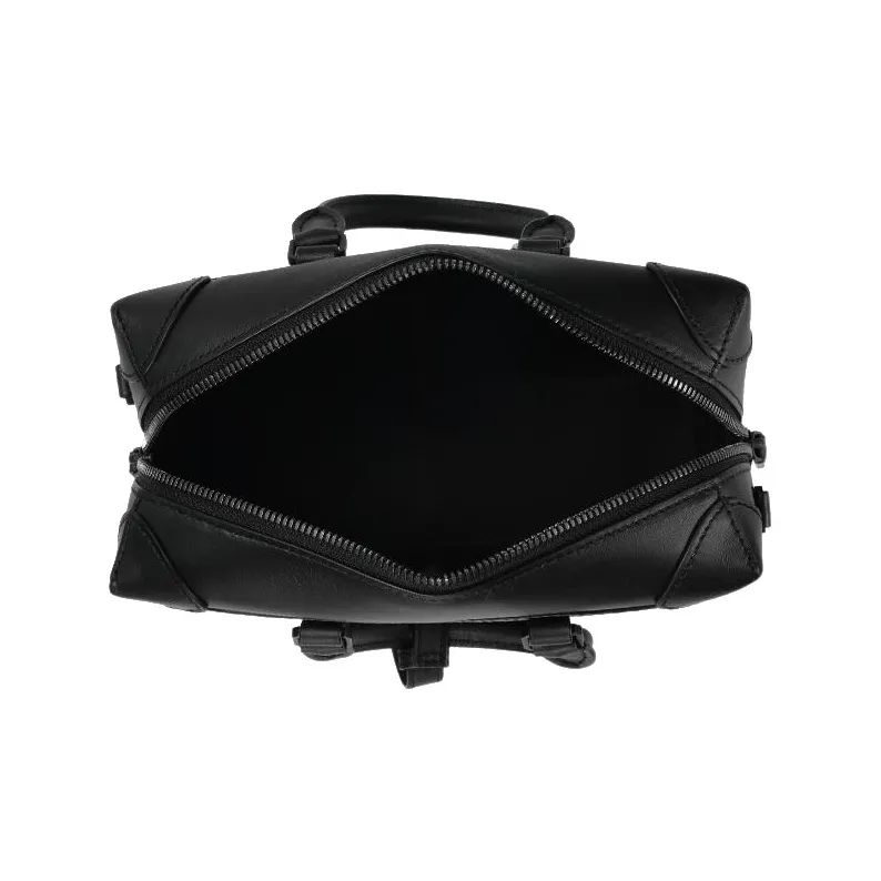 MCM Soft Berlin Visetos Coated Canvas Pillow Bag, Shoulder Bag, Crossbody Bag, Handbag Small Size Men's Black-4