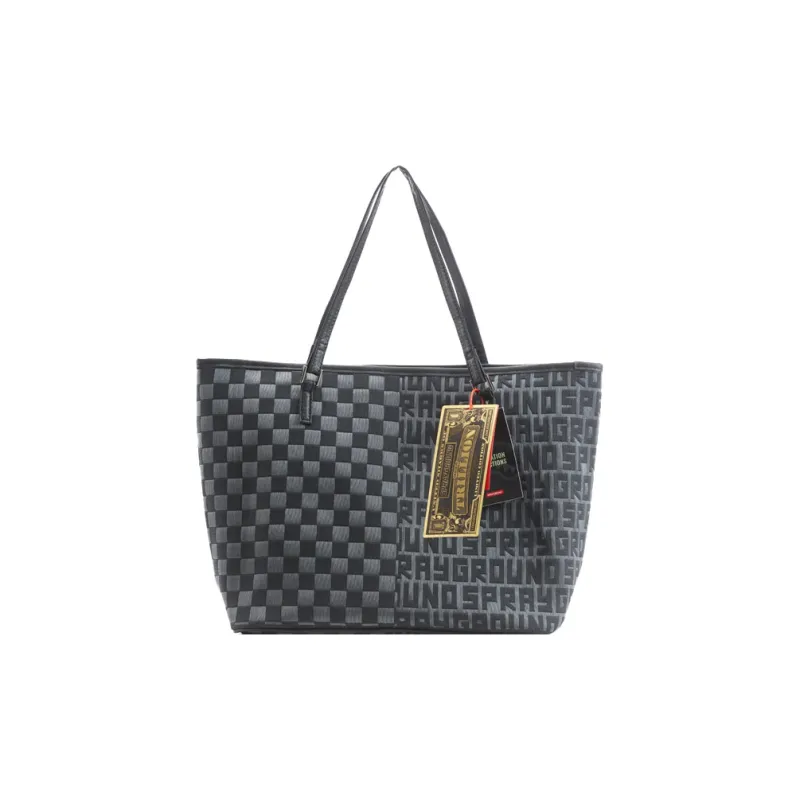 SPRAYGROUND Polyester Shoulder Bag, Crossbody Bag, Handbag Medium Size Unisex Black-4