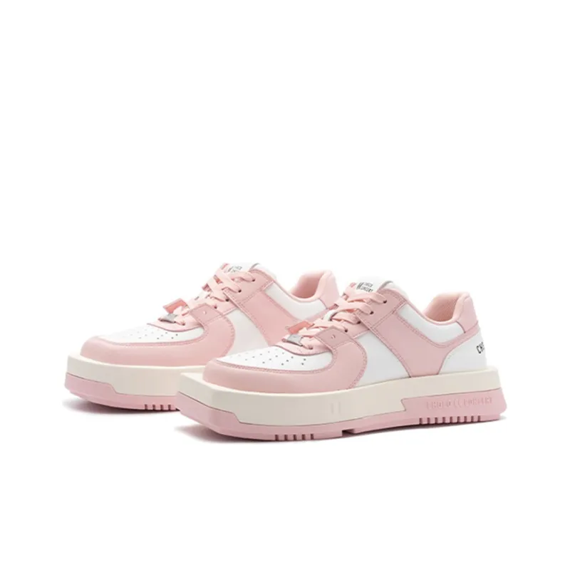 CHOCO CONCERT Low Top Skateboard Shoes Unisex Pink-1