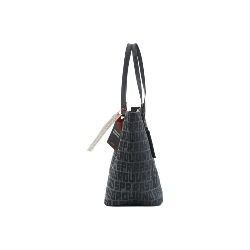 SPRAYGROUND Polyester Shoulder Bag, Crossbody Bag, Handbag Medium Size Unisex Black-2