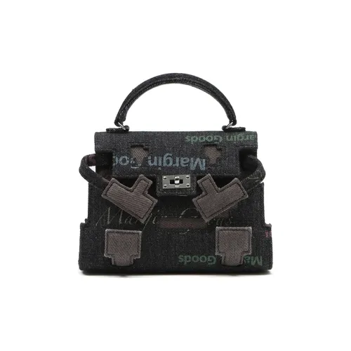 Margin Goods Denim Handbag, Crossbody Bag Women's Black