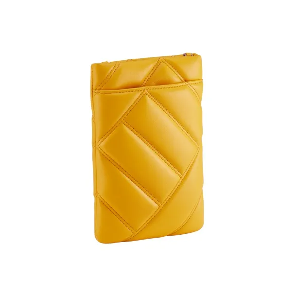 BVLGARI Serpenti Cabochon Calfskin Shoulder Bag Crossbody Bag Cell Phone Pouch Women's Yellow-1