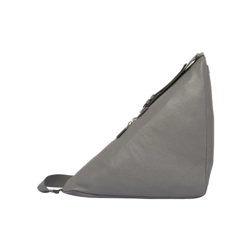 PRADA Triangle Leather Triangle Bag Shoulder Bag Crossbody Bag Regular Men's Gray-1
