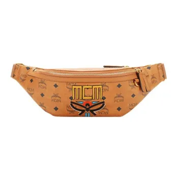 MCM Fursten Belt Bag Medium Visetos Cognac