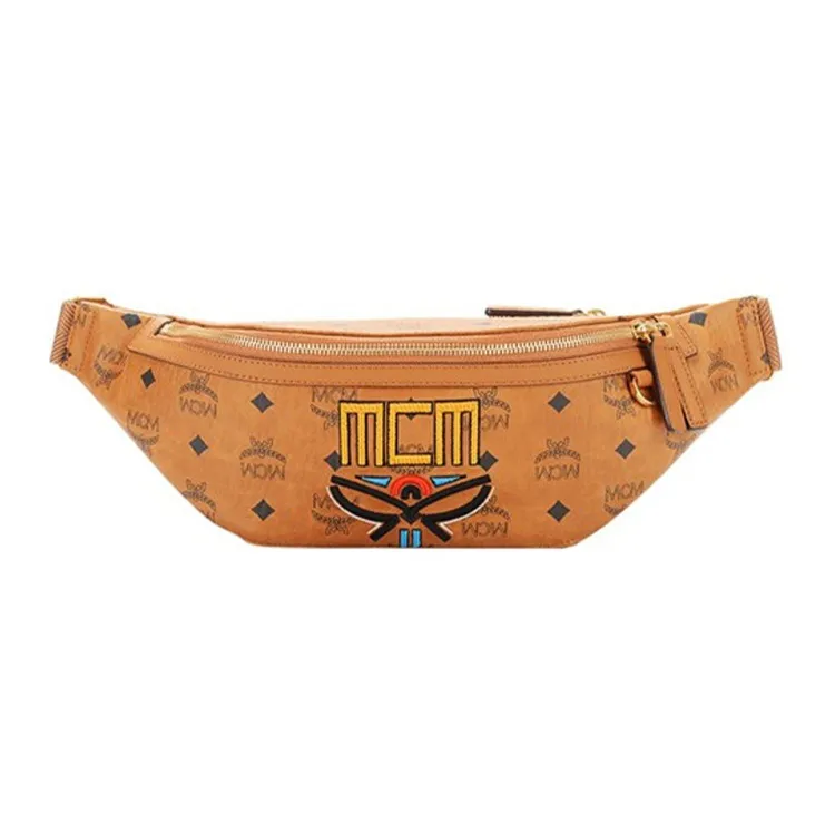 MCM Fursten Belt Bag Medium Visetos Cognac-0