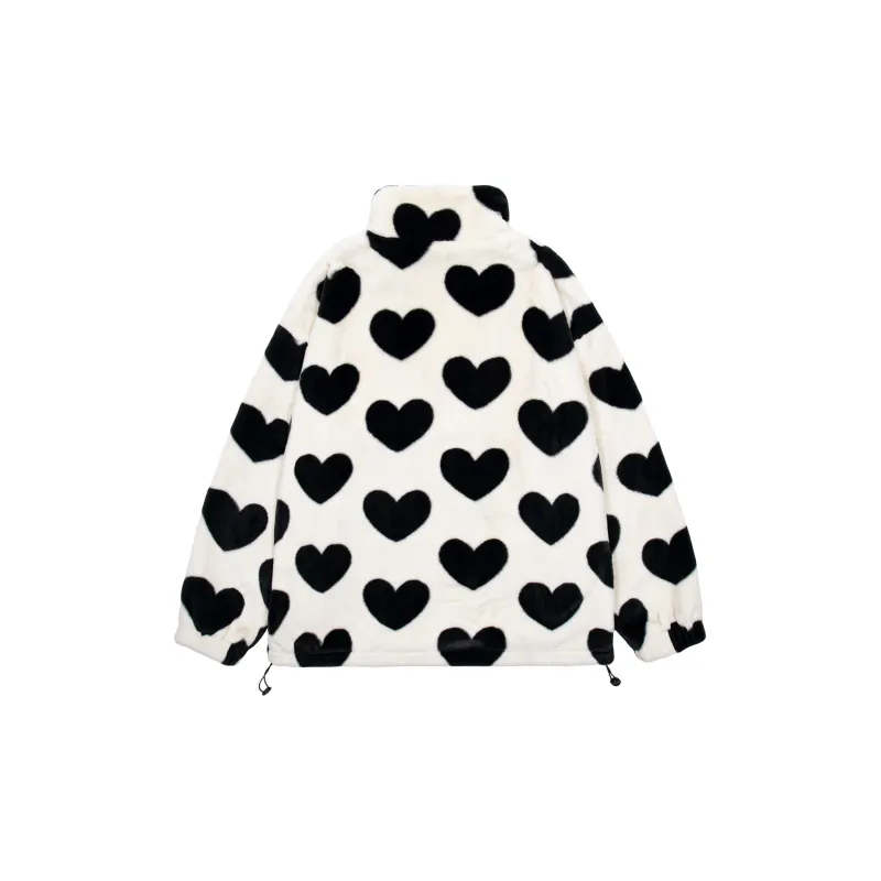 ALL NIGHT DAYS Loose Fit Thickened And Fleece Lined Jacket Unisex-1