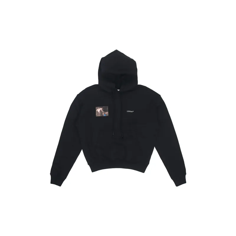 OFF WHITE Oversize Fit Caravaggio Angel Hoodie-1