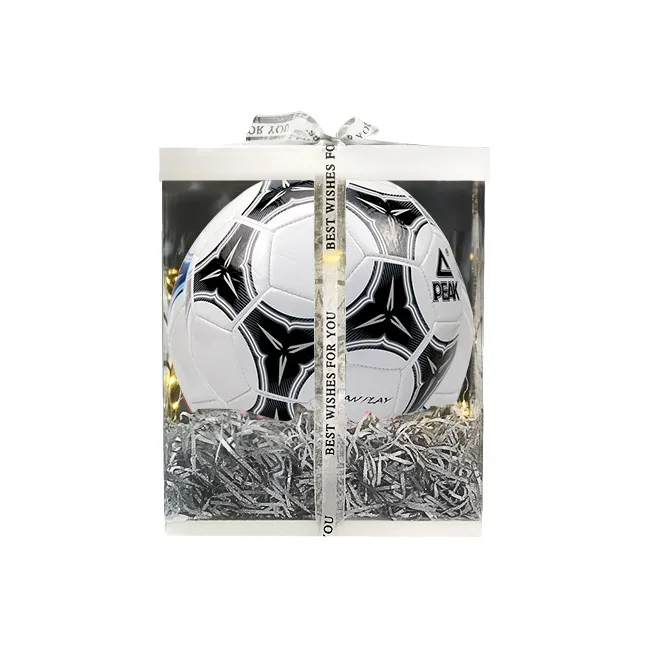PEAK Size 5 Soccer TPU Machine Stitched Soccer Ball Unisex Black White-6