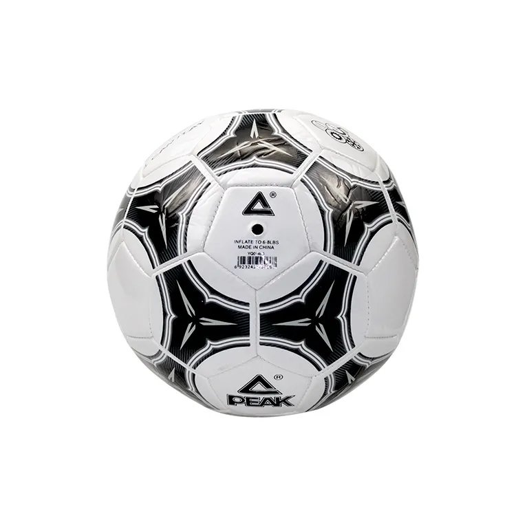 PEAK Size 5 Soccer TPU Machine Stitched Soccer Ball Unisex Black White-0
