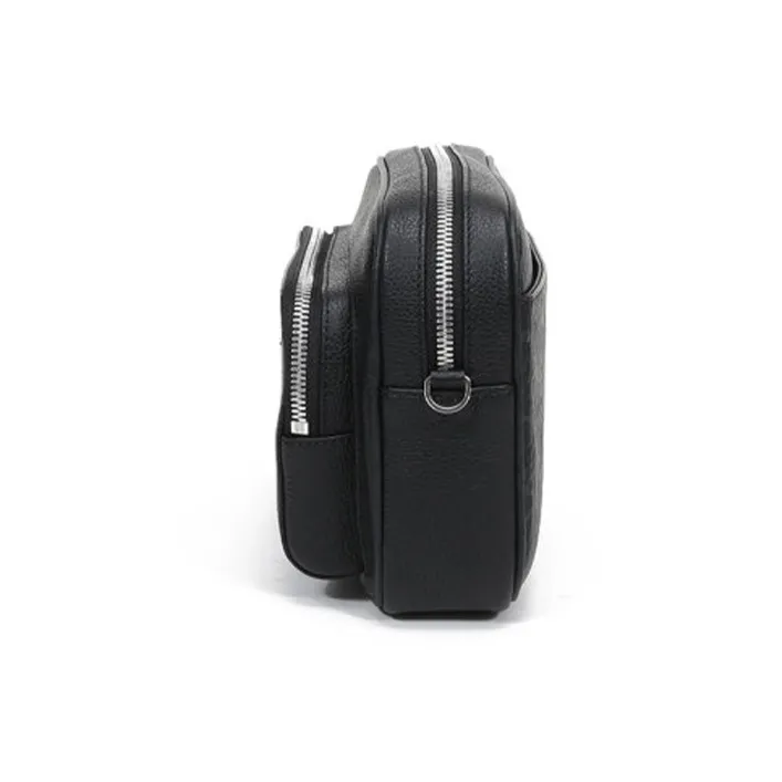 MCM Klassik Visetos Fabric With Leather Camera Bag, Shoulder Bag, Crossbody Bag Small Size Women's Black-3