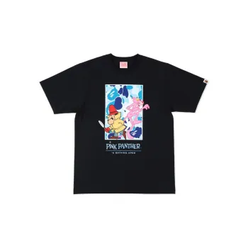 A BATHING APE X Pink Panther Abc Camo Wall Tee