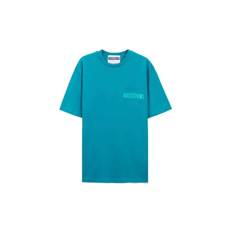 MOSCHINO T Shirts Men Sky Blue-0