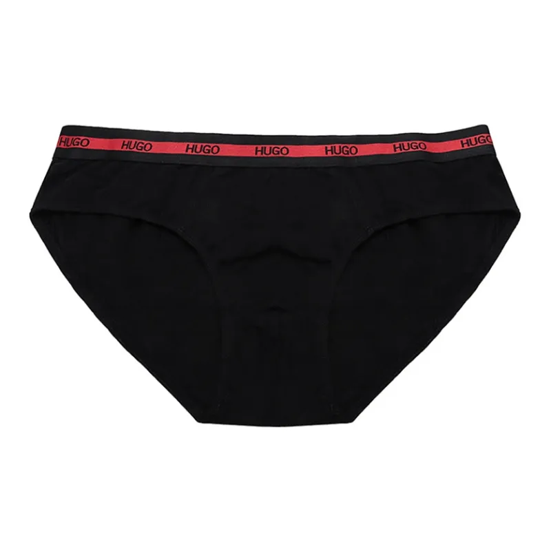 HUGO BOSS Men's FW21 Cotton Briefs 2 Packs Black-1