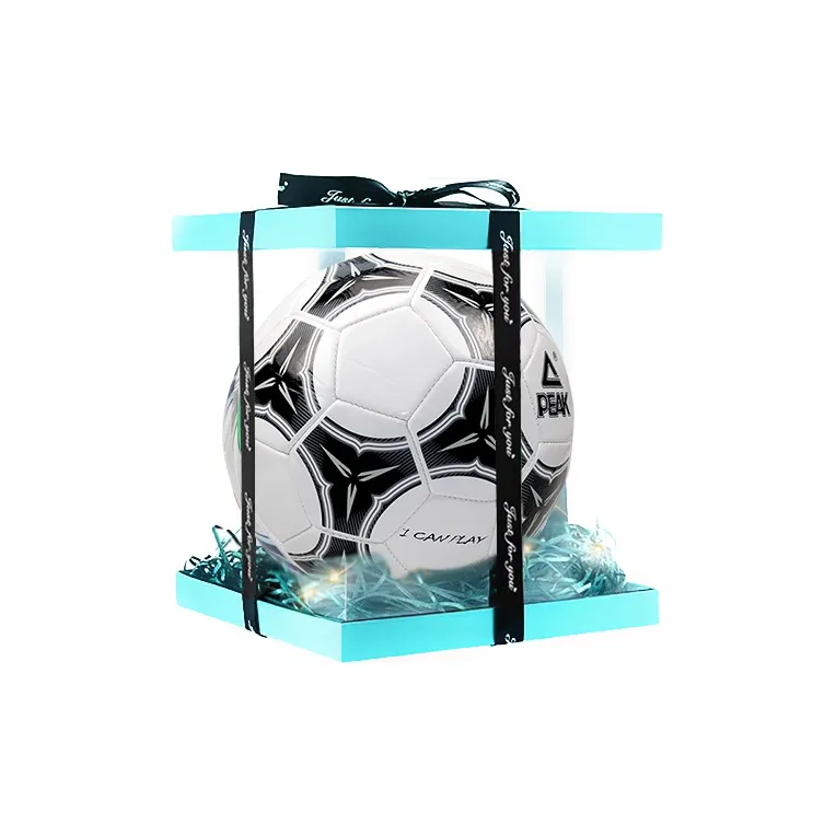 PEAK Size 5 Soccer TPU Machine Stitched Soccer Ball Unisex Black White-8