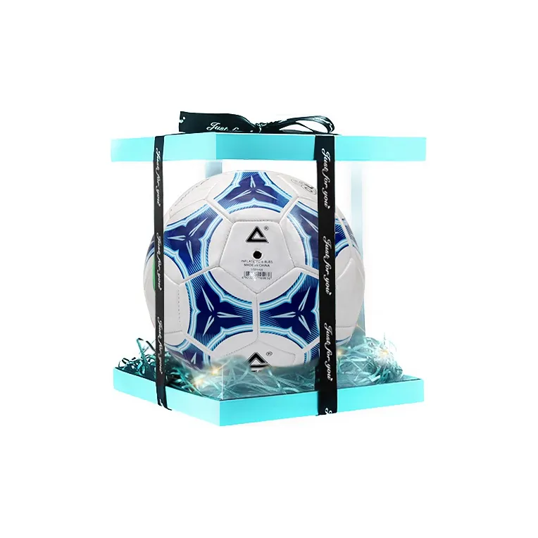 PEAK Size 5 Soccer TPU Machine Stitched Soccer Ball Unisex Blue White-8