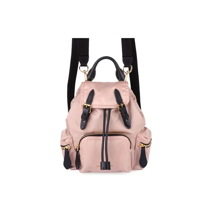 Burberry Cow Leather Backpack Mini Women's Pink-0