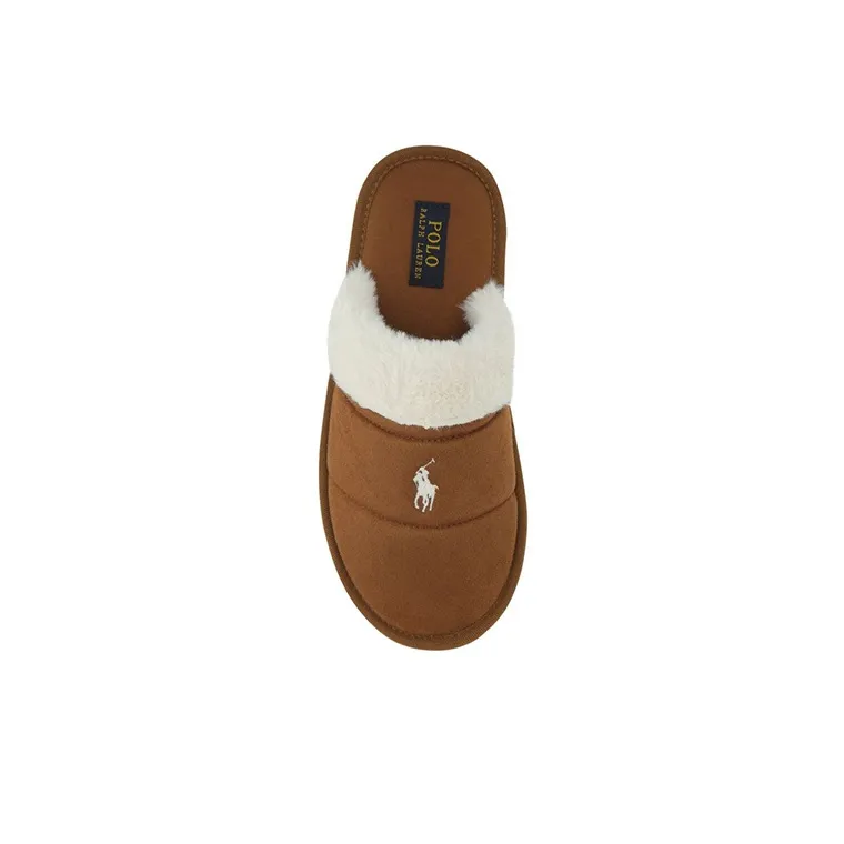 Polo Ralph Lauren Wrap toe Slippers Women's Brown-4
