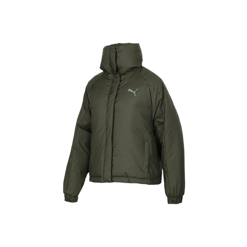PUMA Down Jacket Women's Olive Green-1