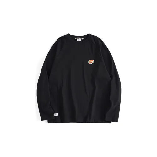 BADMARKET 블랙 남녀공용 티셔츠