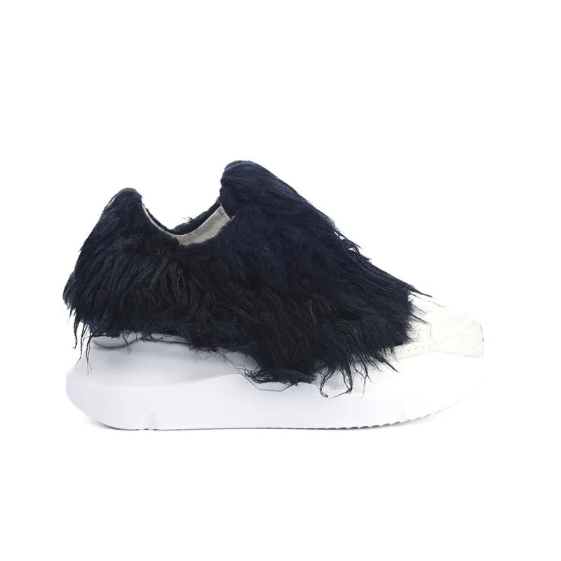 Rick Owens DRKSHDW Strobe Abstract Low Black Milk Women's-1