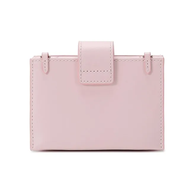 MCM Leather Crossbody Bag Card Holder Mini Women's Pink-2