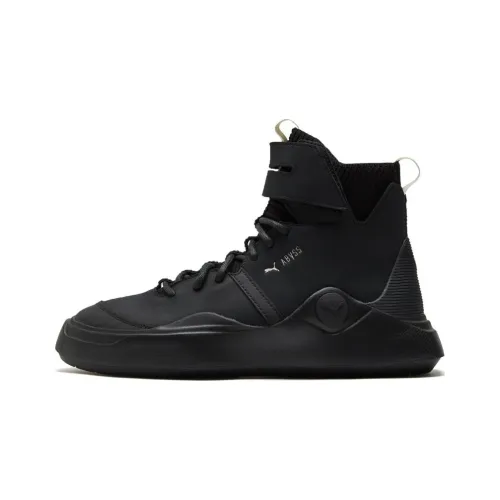 PUMA Abyss Skateboard Shoes Unisex High-Top Black