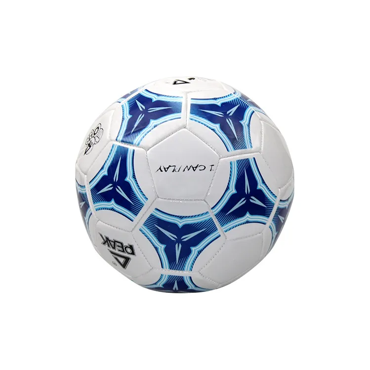 PEAK Size 5 Soccer TPU Machine Stitched Soccer Ball Unisex Blue White-1