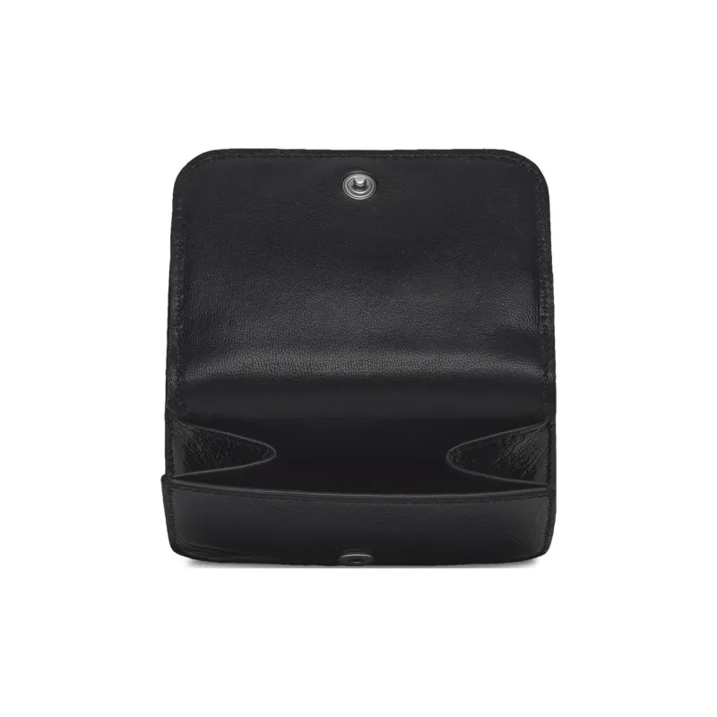 Balenciaga Le Cagole Arena Lambskin Wallet Mini Women's Black-2
