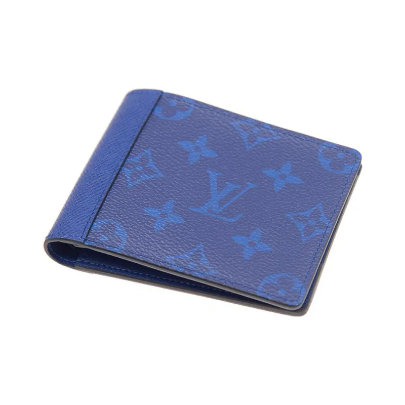 LOUIS VUITTON Multiple Wallet Navy Blue-4