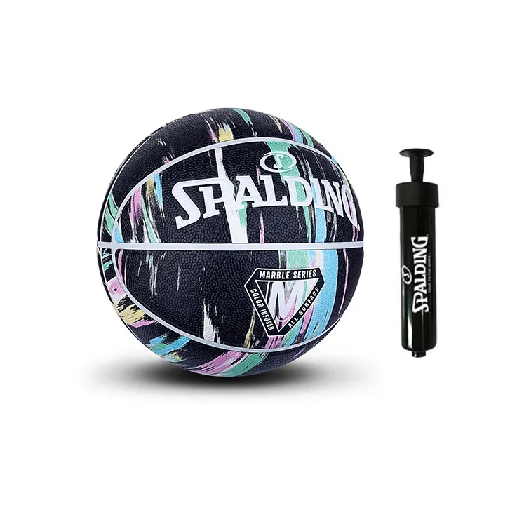 SPALDING Marble Collection PU Basketball Multicolor Size 7 Training Unisex-3