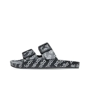 Balenciaga Logo print Mallorca Flat Sandals