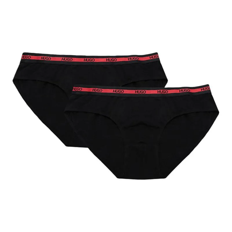 HUGO BOSS Men's FW21 Cotton Briefs 2 Packs Black-0