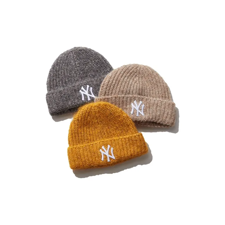 New Era Acrylic Beanies Unisex Sand Gray-3