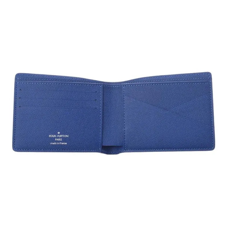 LOUIS VUITTON Multiple Wallet Navy Blue-3