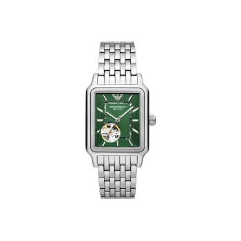 EMPORIO ARMANI Wrist Watch Automatic Mechanical Movement Stainless Steel Strap 36mm Green Dial Men's