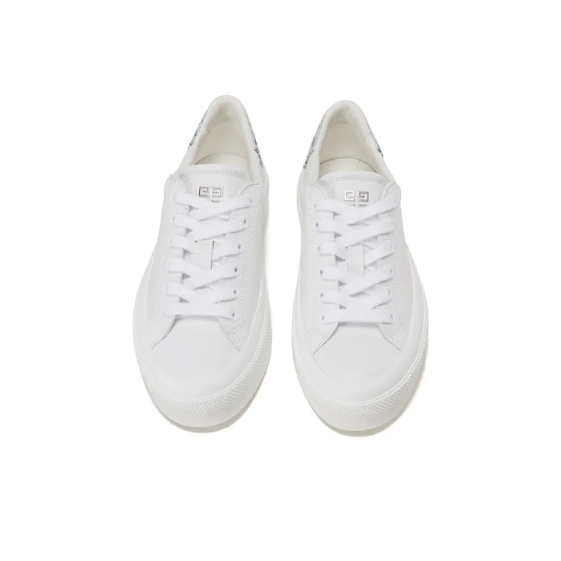 GIVENCHY City Stylish Skateboarding Shoes Women's White Blue Tail-3