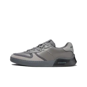COACH Court Low Top Stylish Skateboarding Shoes Men's Gray