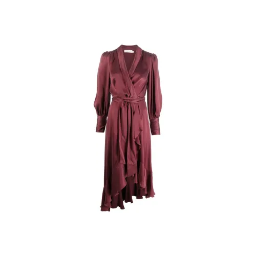 Zimmermann Long-Sleeved Dresses Women's Red