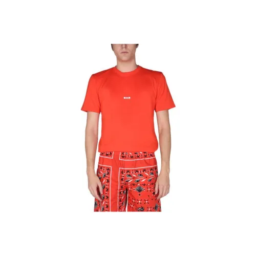 MSGM T-Shirts Men Red