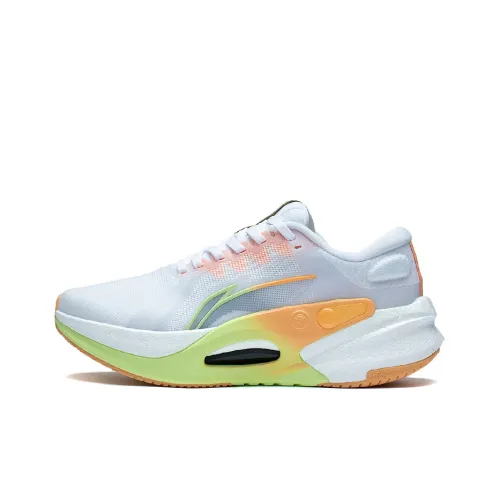 LINING Furious Rider 7.0 Running Shoes Women's Low-Top Standard White/Fluorescent Ice Yellow