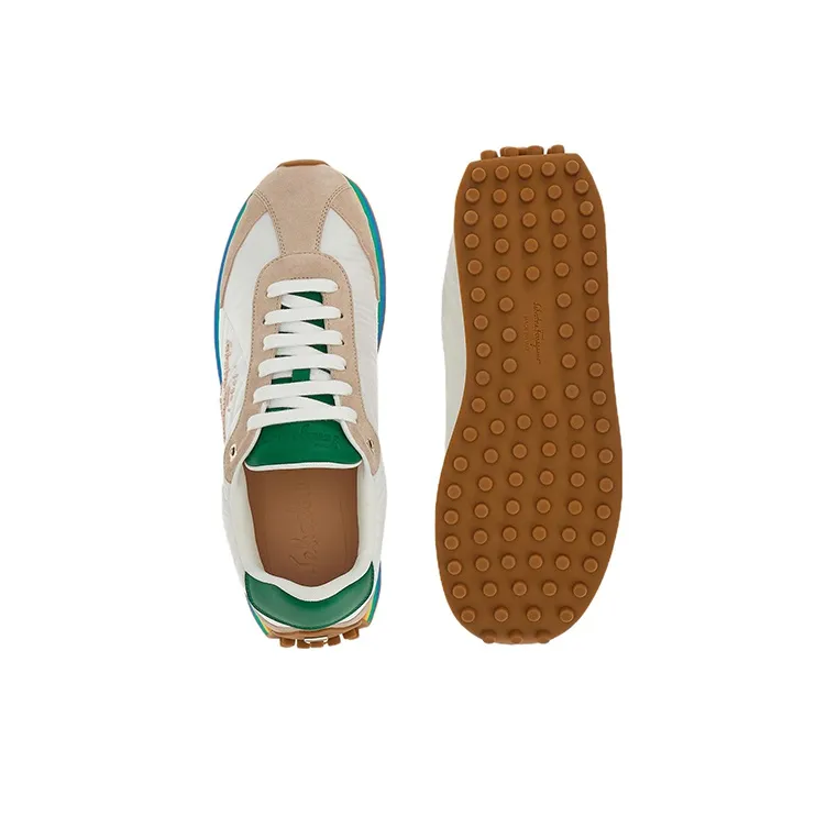 FERRAGAMO Iggy Rainbow-sole Sneakers-4