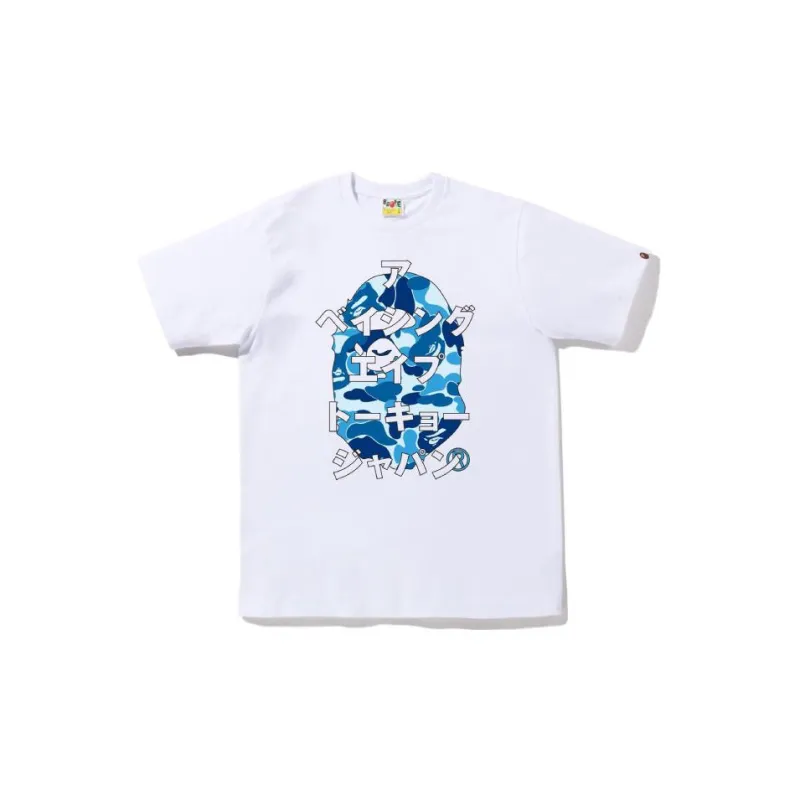 A BATHING APE Abc Camo Japanese Letters Tee-2