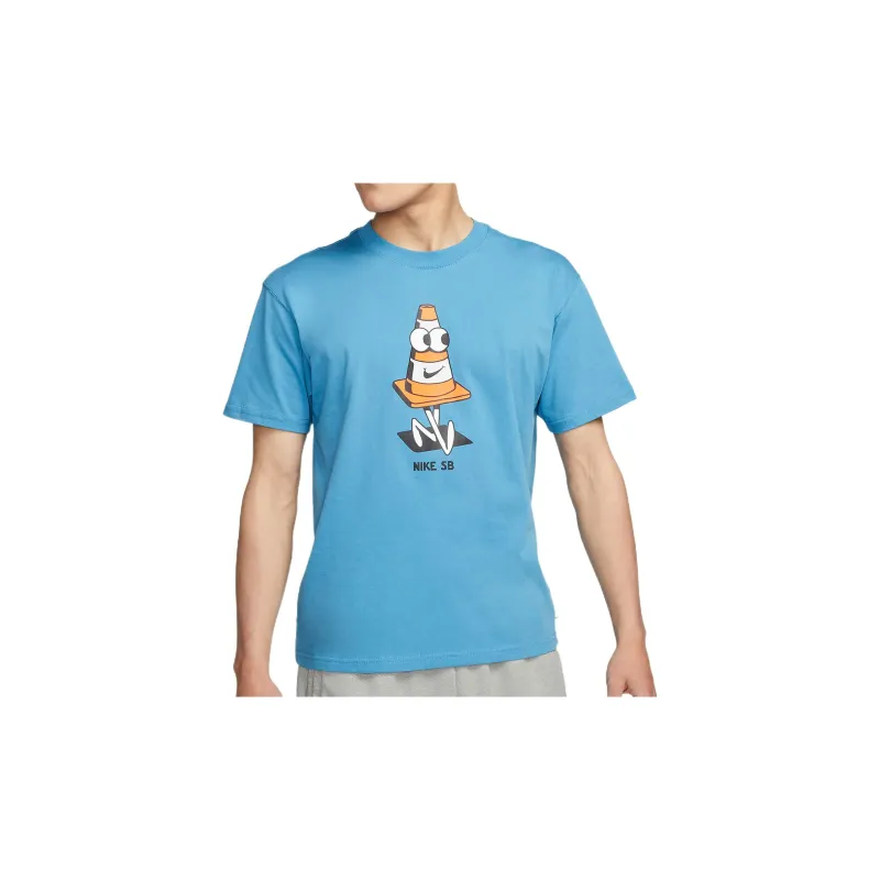 Nike T Shirts Men Blue-0
