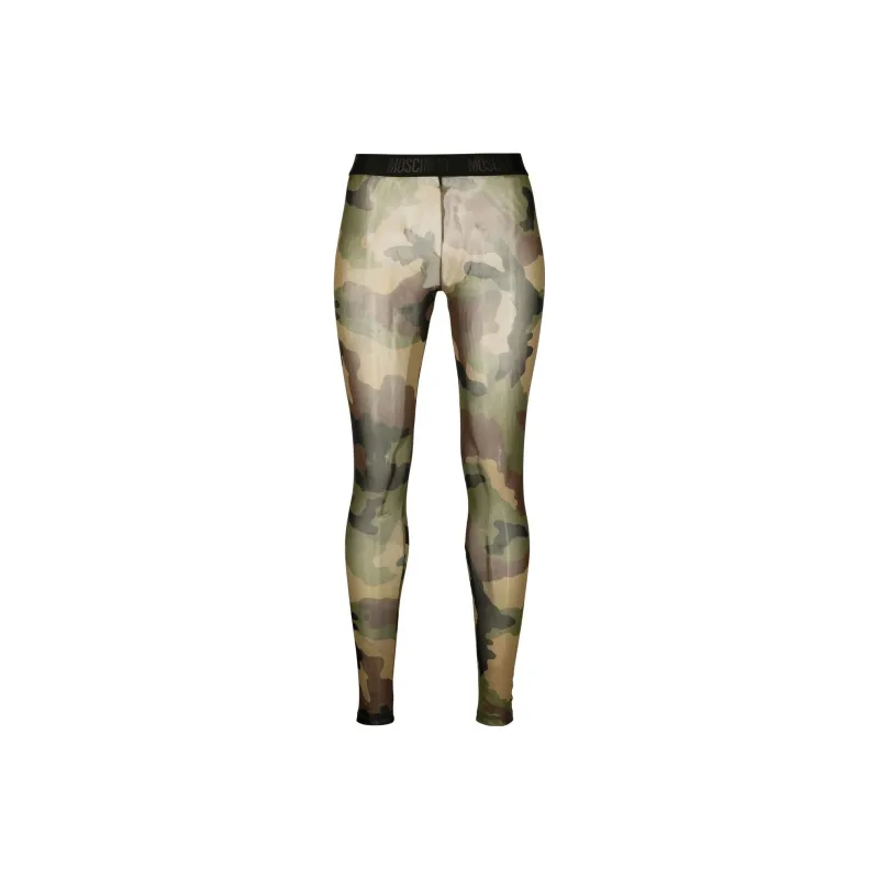 MOSCHINO Leggings Women's Army Green-1