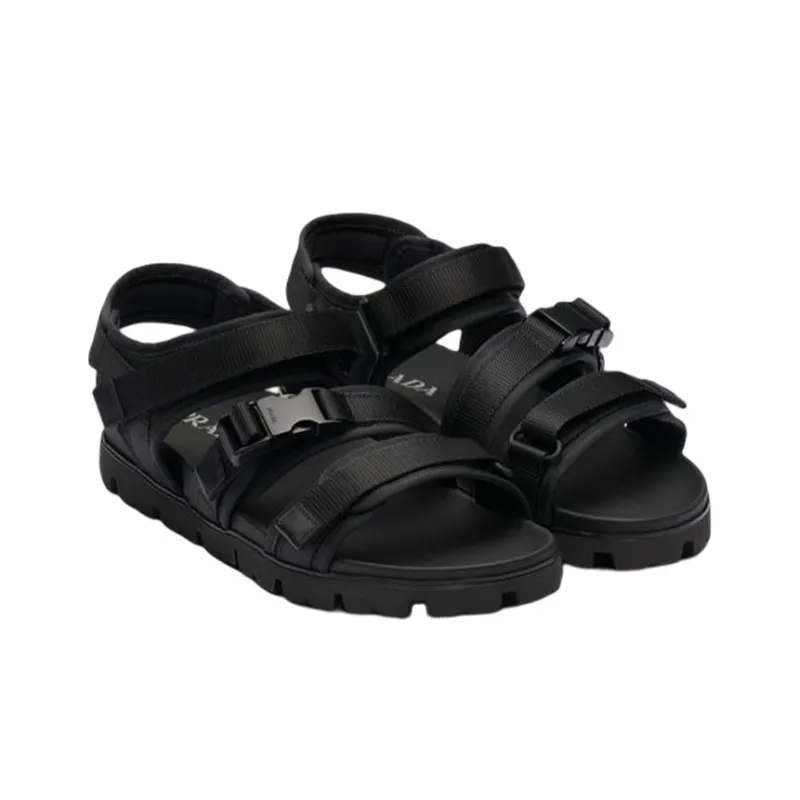 PRADA Touch-strap Flat Sandals-2