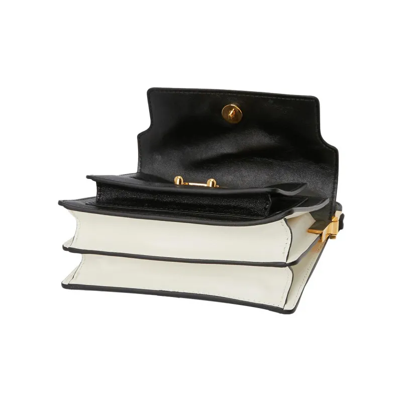 MARNI Trunk Calfskin Crossbody Bag Shoulder Bag Women's Black-4